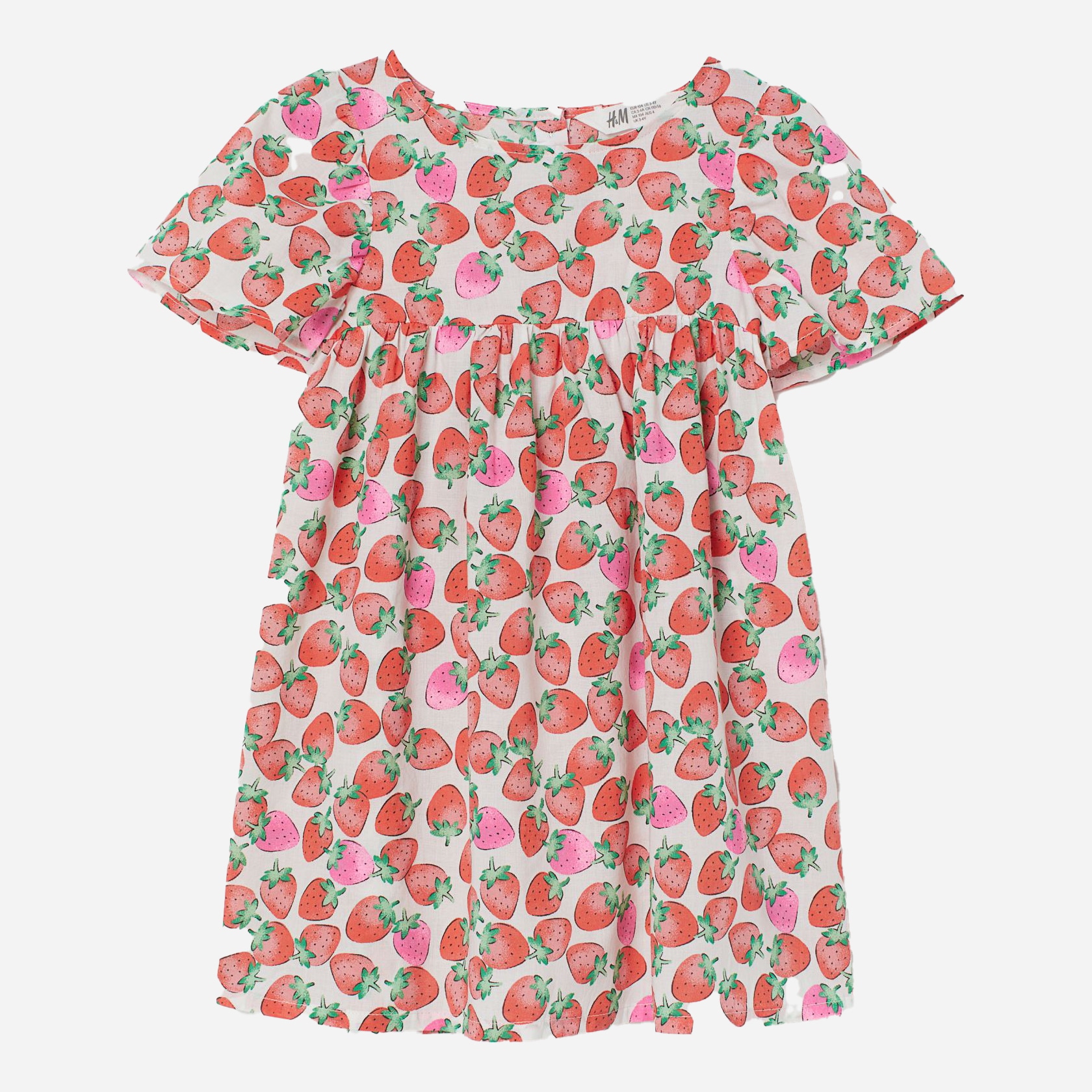 

Платье H&M 2404-8204801 140 см Белый/Клубника