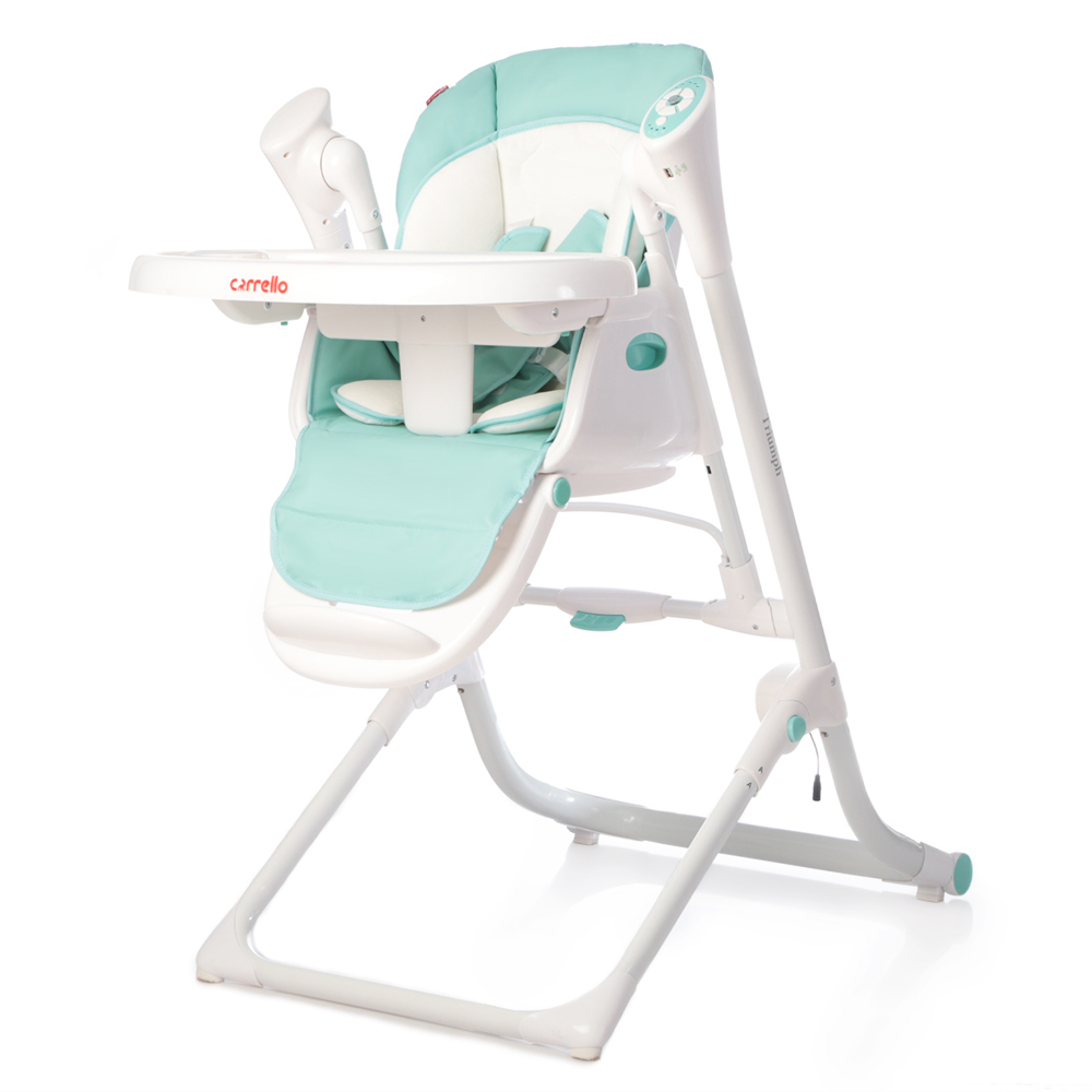 

Стульчик-качели 3 в 1 CARRELLO Triumph, для кормления с пластика CRL-10302 Turquoise Mint Green.