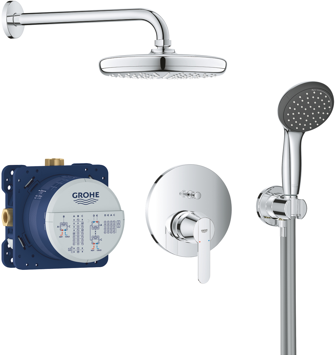 

Душевой гарнитур GROHE Get Vitalio Start 210 25220001