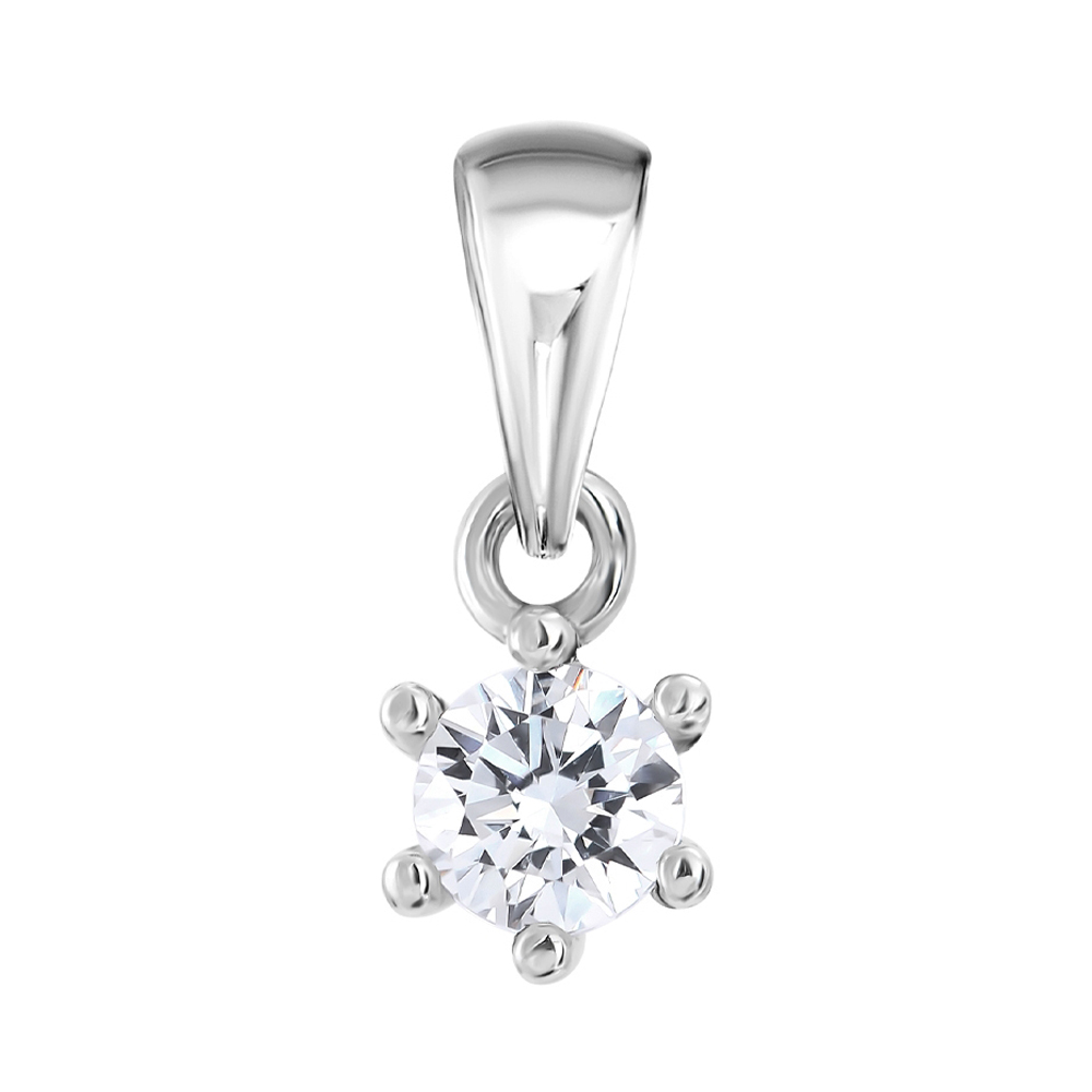 

Серебряная подвеска с цирконием Swarovski 000141232