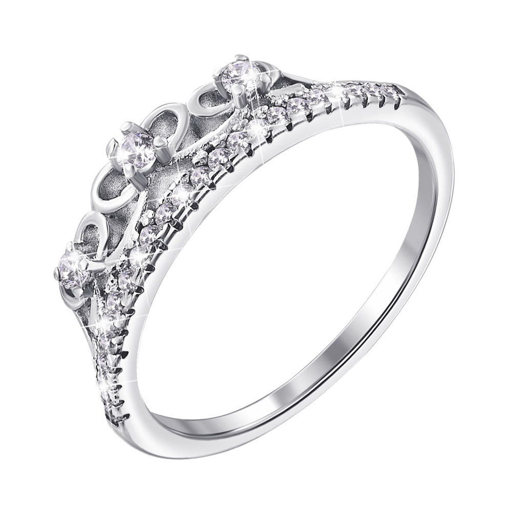 

Серебряное кольцо с фианитами 000140158 16.5 размера