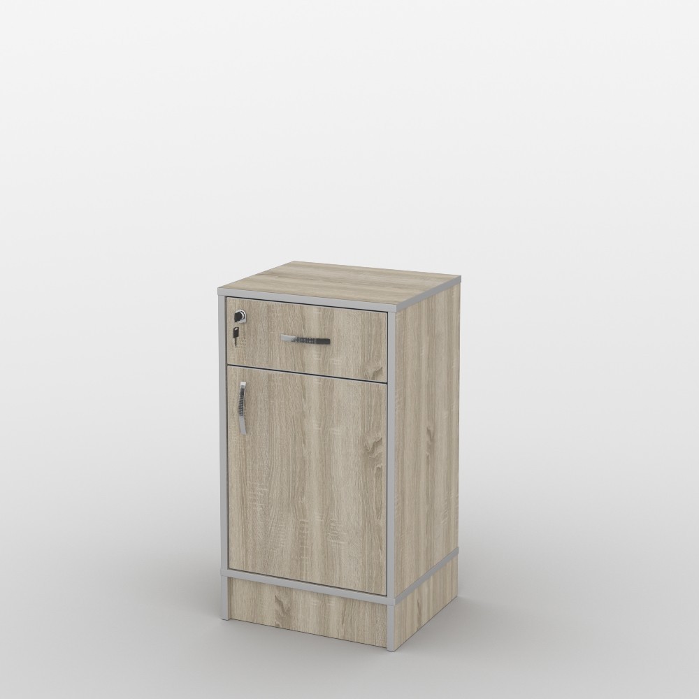 

Тумба Тиса ТМ-108/1 Дуб Сонома - Алюминий