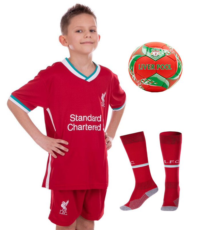 

Комплект футбольной формы детский LIVERPOOL домашняя 2021 CO-1267 Размер M (рост 130-135 см)