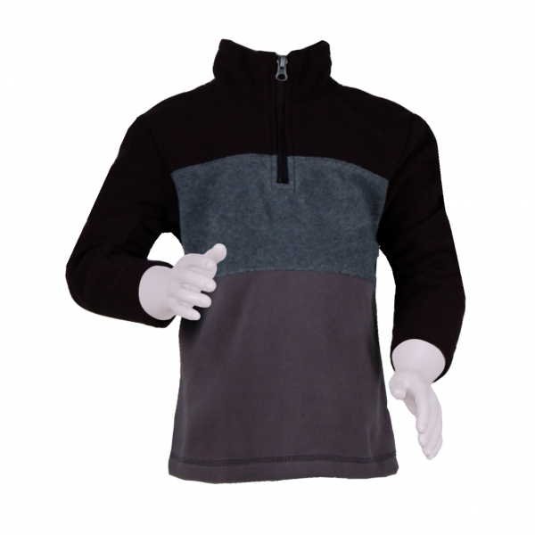 

Спортивный свитер для мальчика 4 года (104 см) O 20123-black-grey черный цвет