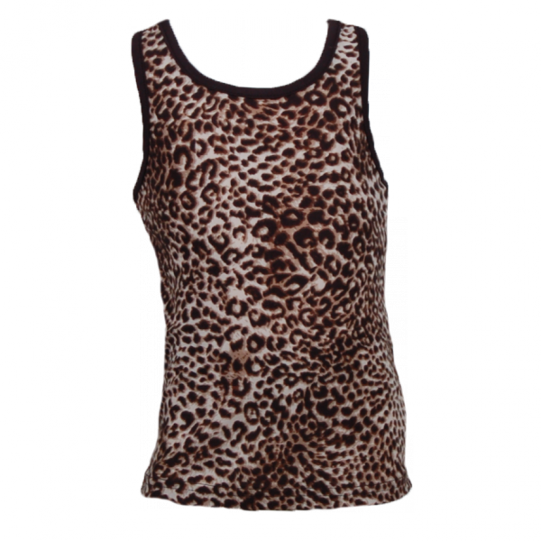 

Майка с леопардовым принтом 4 года (104 см) Z 40040-leopard черный цвет