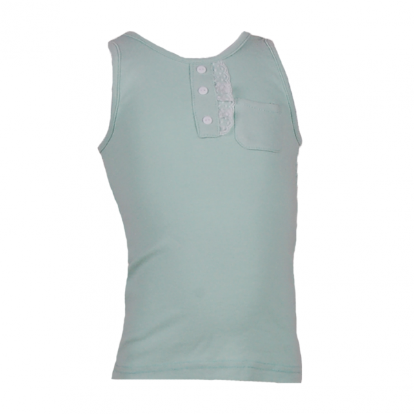 

Майка с кружевом 7 лет (122 см) Z 40044-light green зеленый цвет