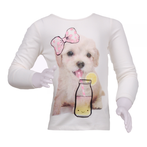 

Кофточка с собачкой 1 год (76 см) O 30121-white белый цвет