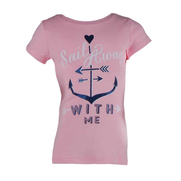 

Детская футболка с якорем 5 лет (110 см) O 40118-light pink светло розовый цвет