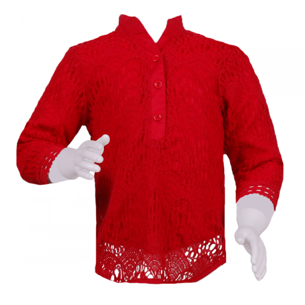

Туника кружевная 7 лет (122 см) O 30123-red красный цвет