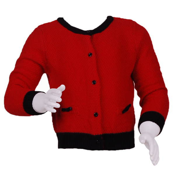 

Детская кофточка на пуговицах 5 лет (110 см) Z 20023-red черный цвет