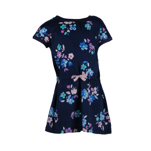 

Стильная хлопковая туника для девочки 5 лет (110 см) O 50294-flowers темно синий цвет