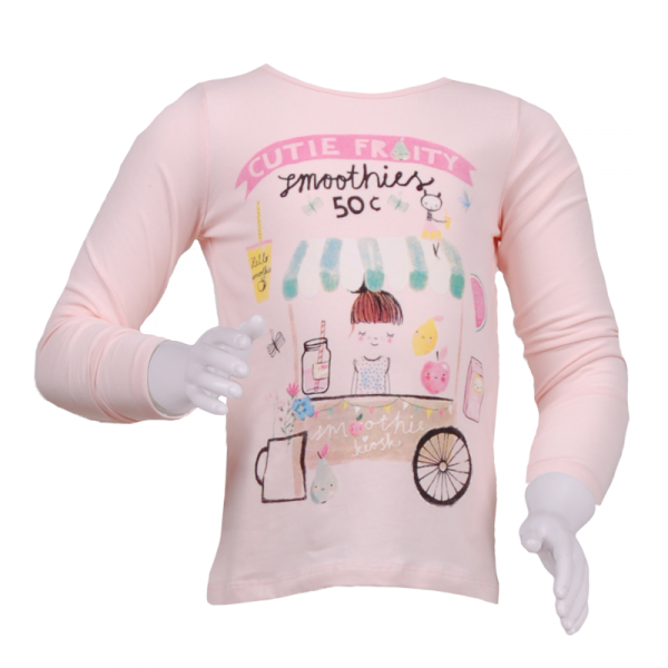 

Кофточка с рисунком девочки 3 года (98 см) O 30119-light pink светло розовый цвет