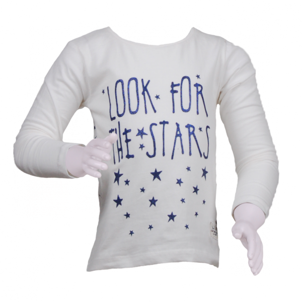 

Кофточка со звездами на девочку 2 года (87 см) O 30140-white белый цвет