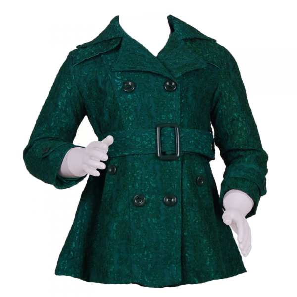 

Плащ гипюровый кружевной 3 года (98 см) O 10137-green зеленый цвет