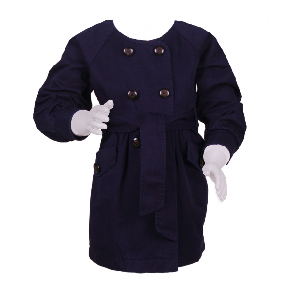 

Девичий плащ темного оттенка 3 года (98 см) Z 10079-deep blue темно синий цвет