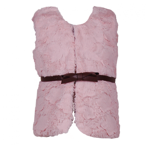 

Теплый меховой жилет 2 года (87 см) Z 10061-pink светло розовый цвет