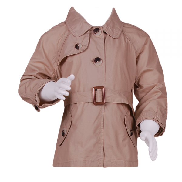 

Классический плащ с карманами 6 лет (116 см) O 10056-beige бежевый цвет