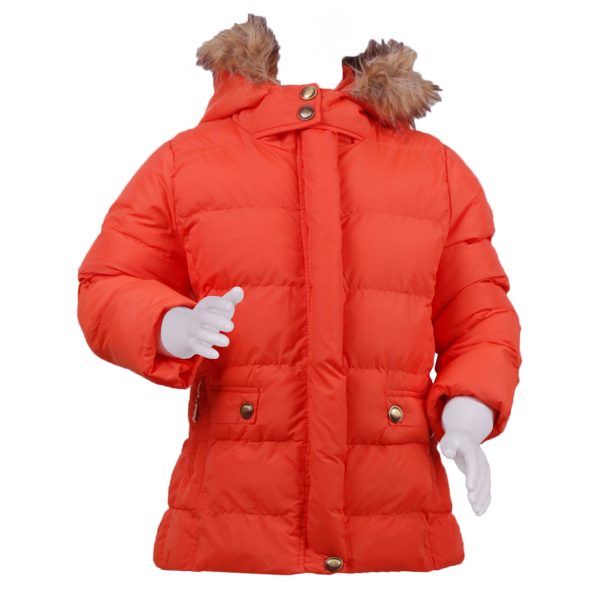 

Стёганное пальто с опушкой 5 лет (110 см) Z 10060-orange оранжевый цвет