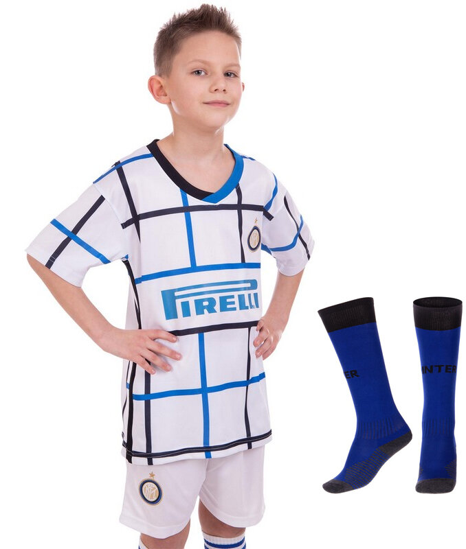

Комплект футбольной формы детский INTER MILAN гостевая 2021 CO-1360 Размер L (рост 140-145 см)