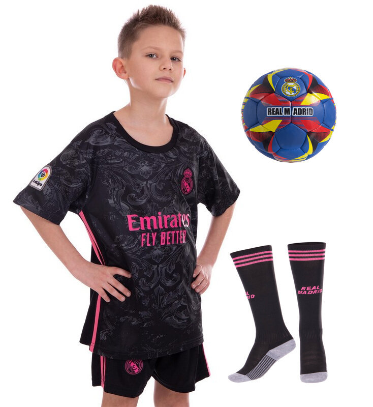 

Комплект футбольной формы детский REAL MADRID резервная 2021 CO-3480 Размер L (рост 140-145 см)