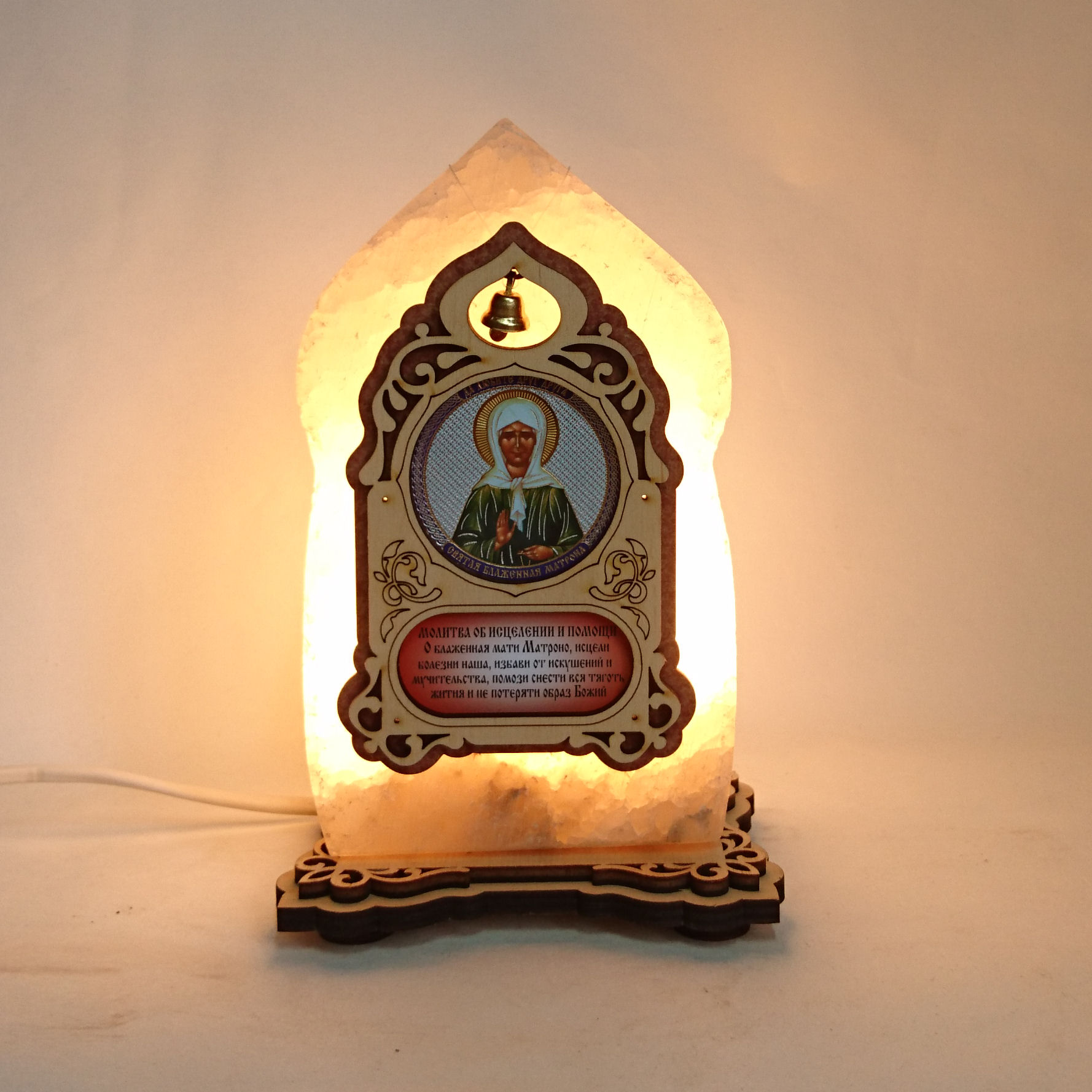 

Соляная лампа EcoDecorLamp Икона маленькая Матрена