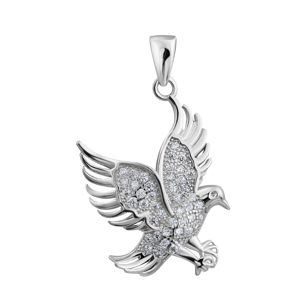 

Серебряная подвеска с фианитами 000132523
