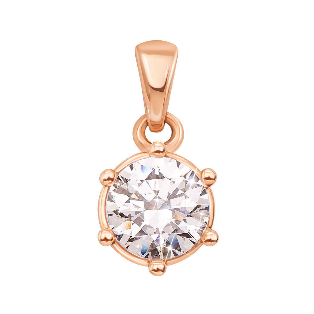 

Подвеска из красного золота с кристаллом Swarovski 000132293