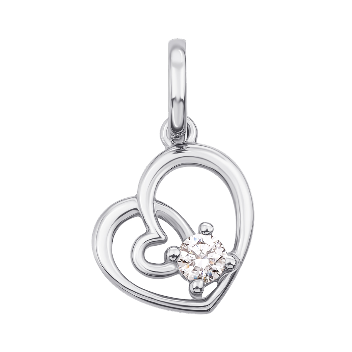 

Кулон из белого золота с кристаллом Swarovski 000134681