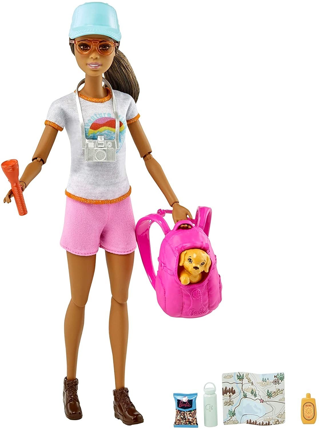 

Кукла Mattel Барби Активный отдых Туристка с щенком Безграничные движения Barbie Hiking Made to Move (GRN66)