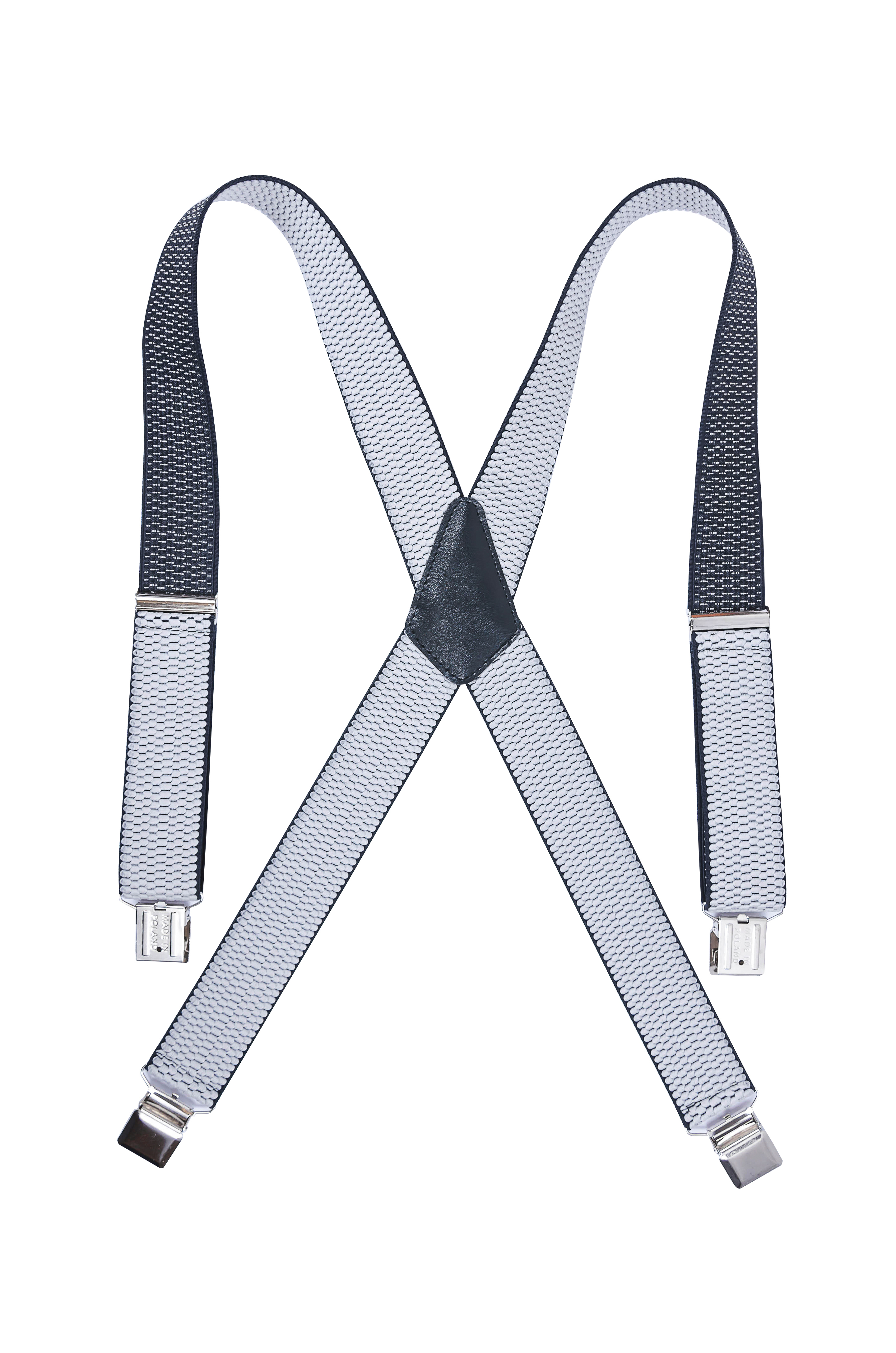 

Мужские подтяжки Braces крестовые светло-серый