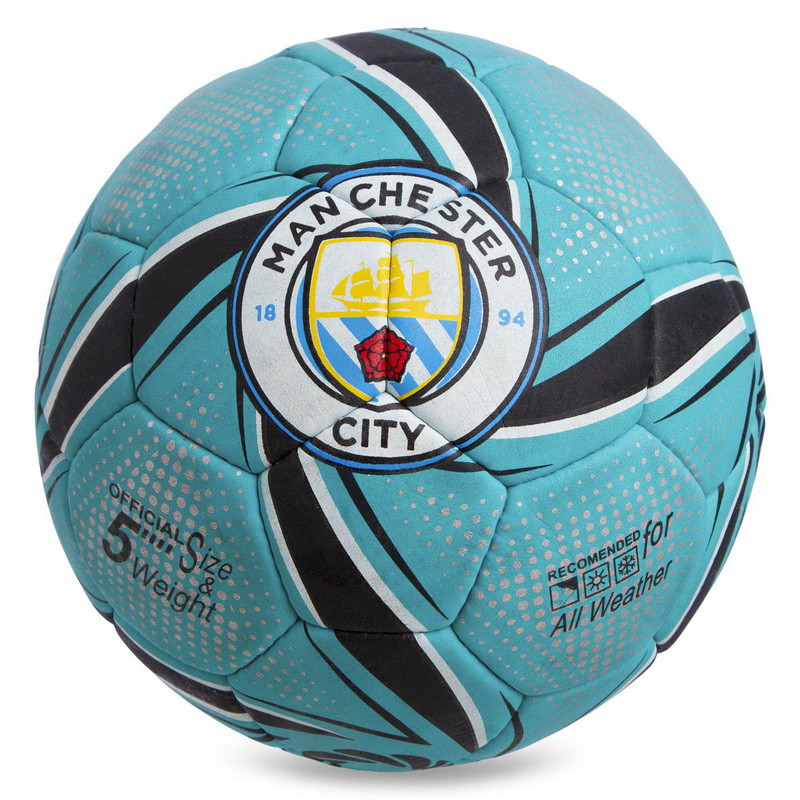 

Мяч футбольный Profi Grippy Pro Liga №5 Manchester City Манчестер Сити FC 0635 Blue-Black-White