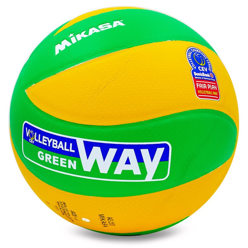 

Мяч волейбольный клееный Mikasa Pro Liga VB-5940-J MVA-200CEV размер №5 Yellow-Green