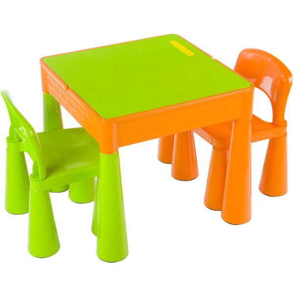 

Столик Tega Mamut с двумя стульчиками Green/orange