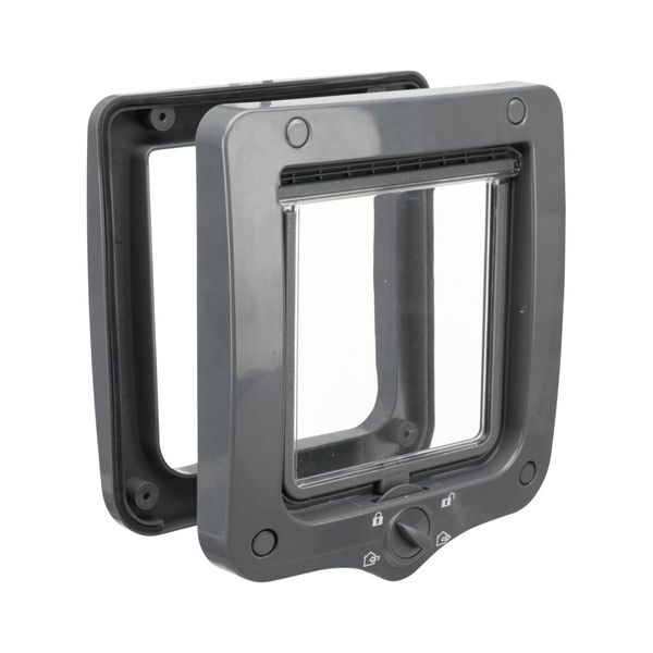 

Двері Tixie для котів чотиристоронні 20 × 22 cм (сірі)