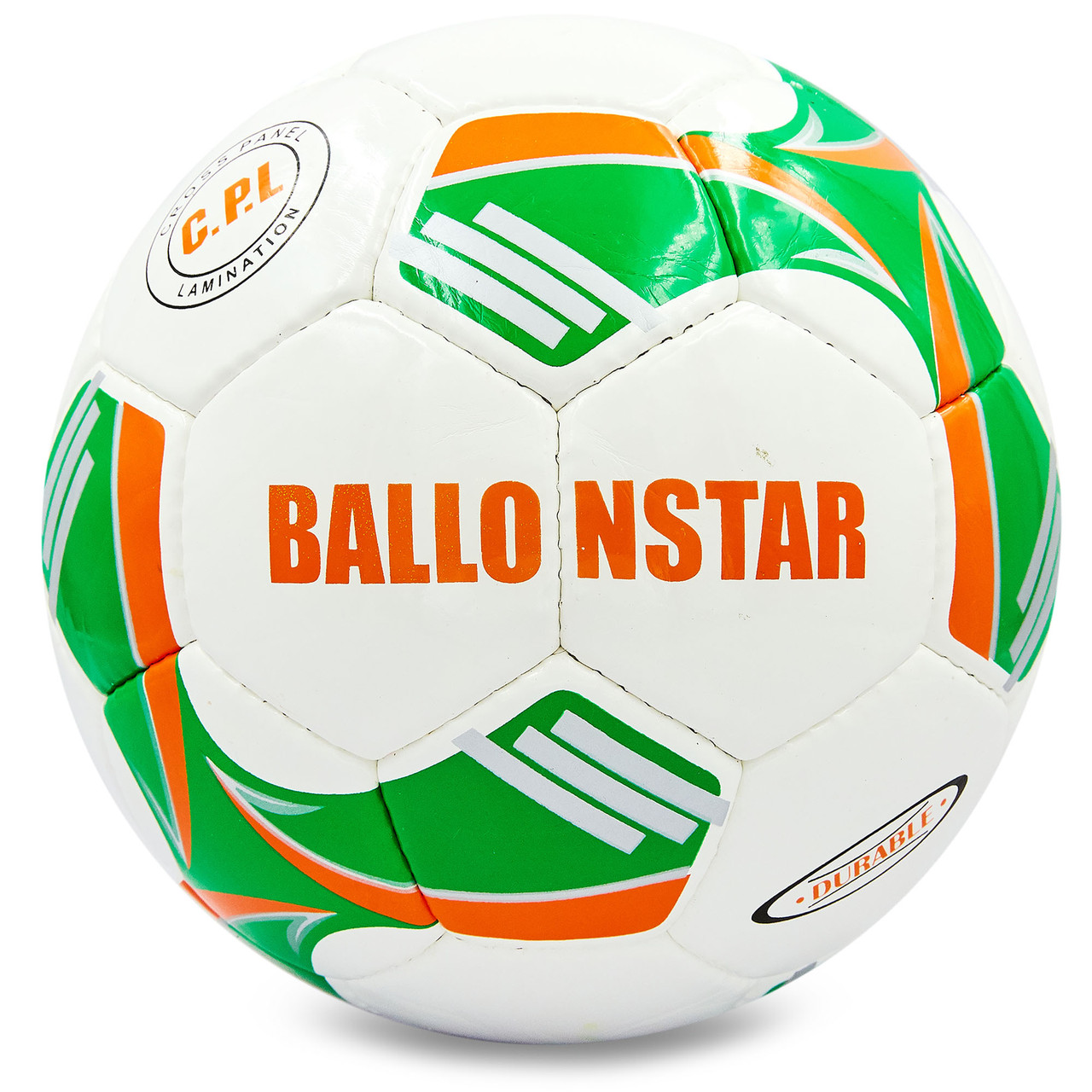 

Мяч футбольный Profi Pro Liga №5 Ballonsta 5413 White-Green-Orange