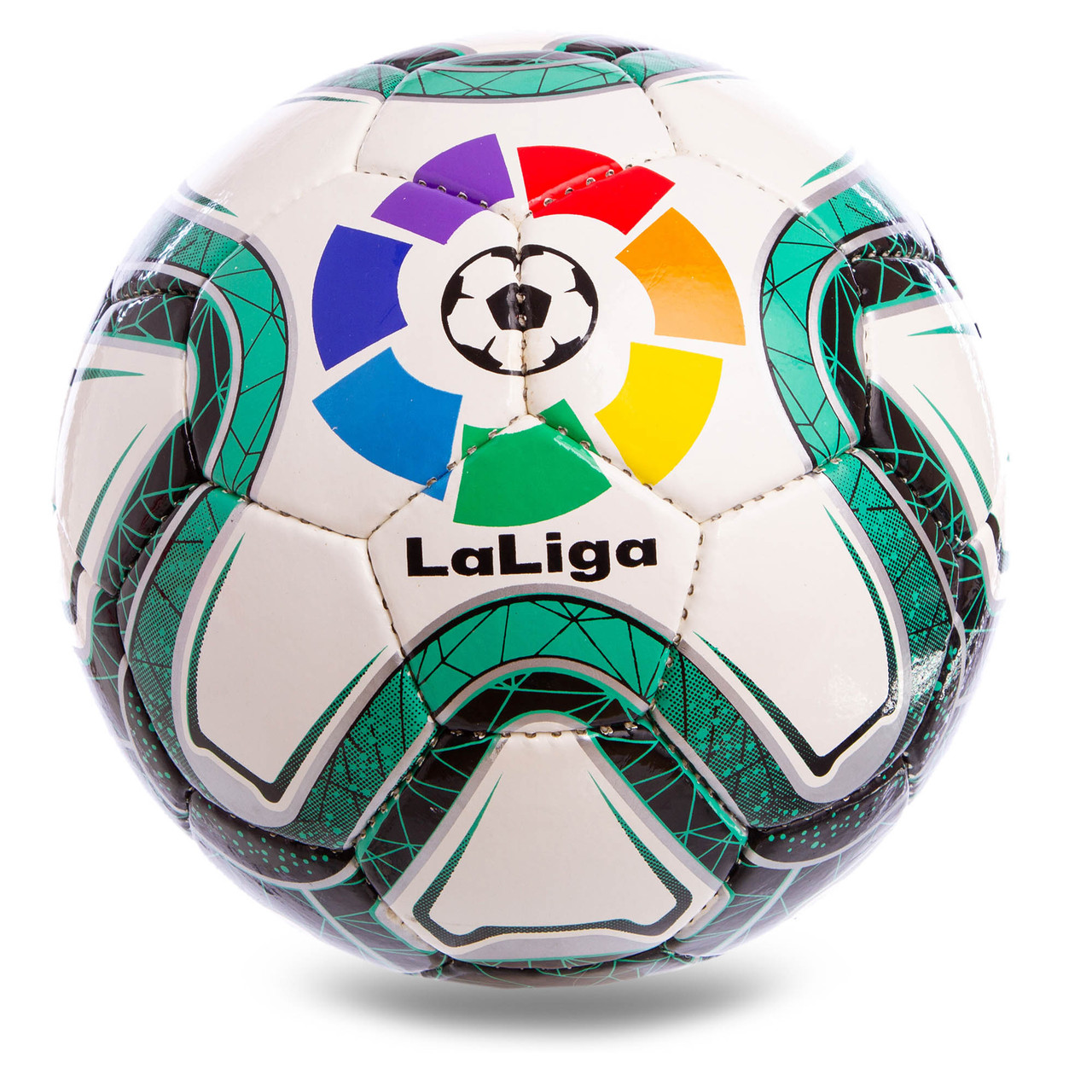 

Мяч футбольный Profi Pro Liga №5 La Liga 2019-2020 FB-2144 White-Green-Black