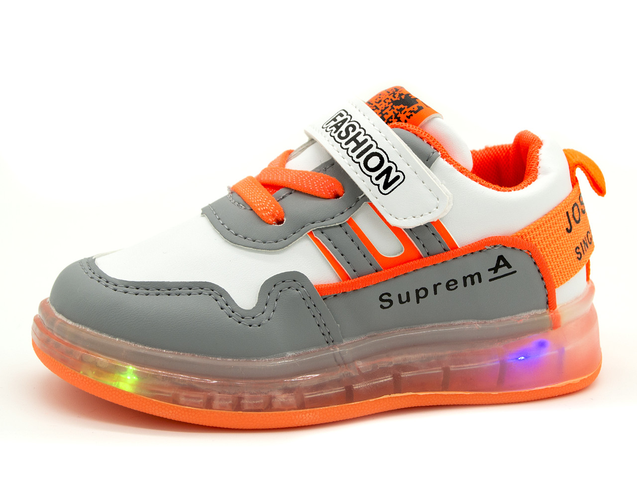 

Светящиеся кроссовки BBT Kids 26 (15,5 см) Серо-оранжевый (H5298 grey-orange 26 (15,5 см))