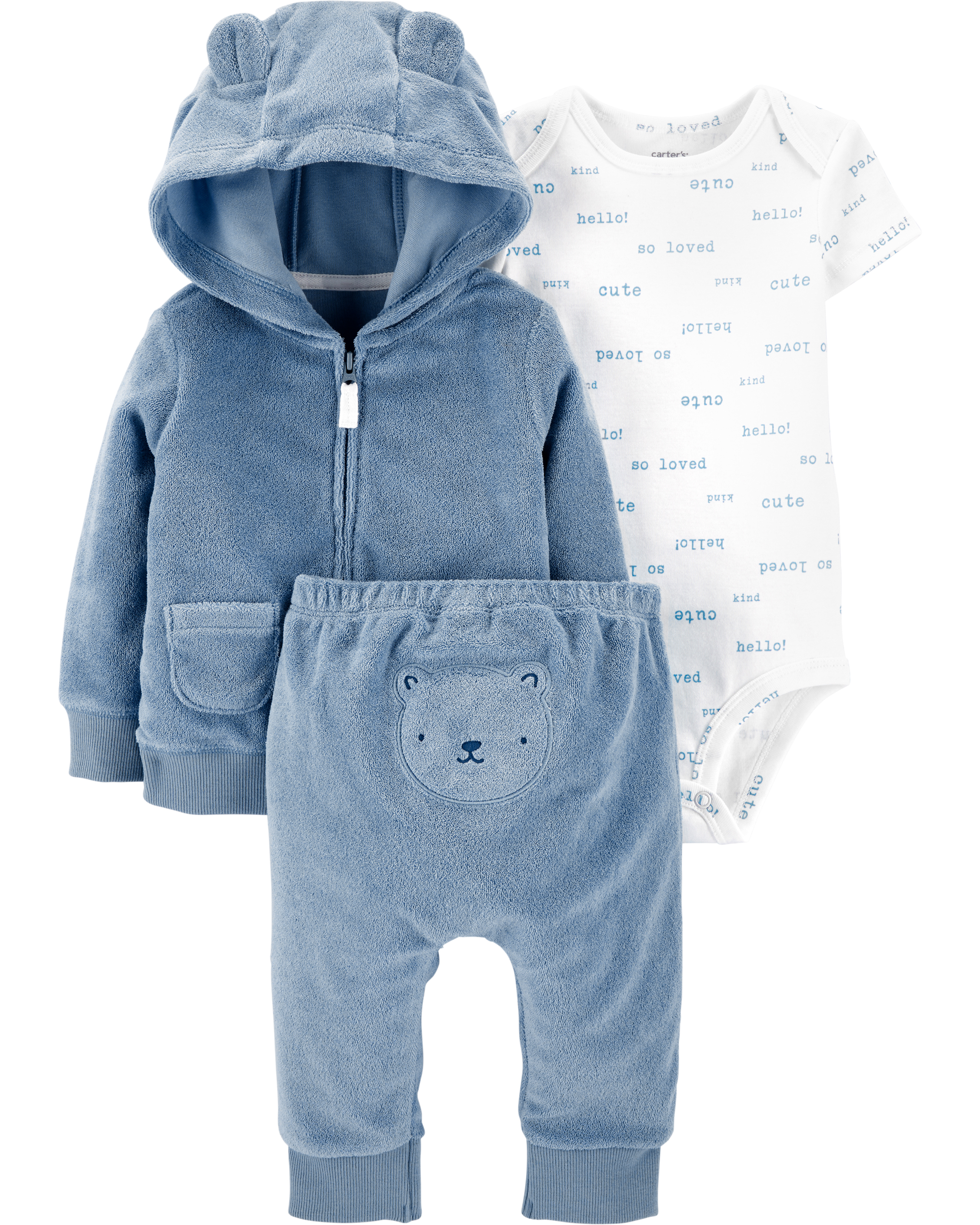 

Комплект Carters для мальчика 3 мес 55-61 см Синий (CRT-00039)