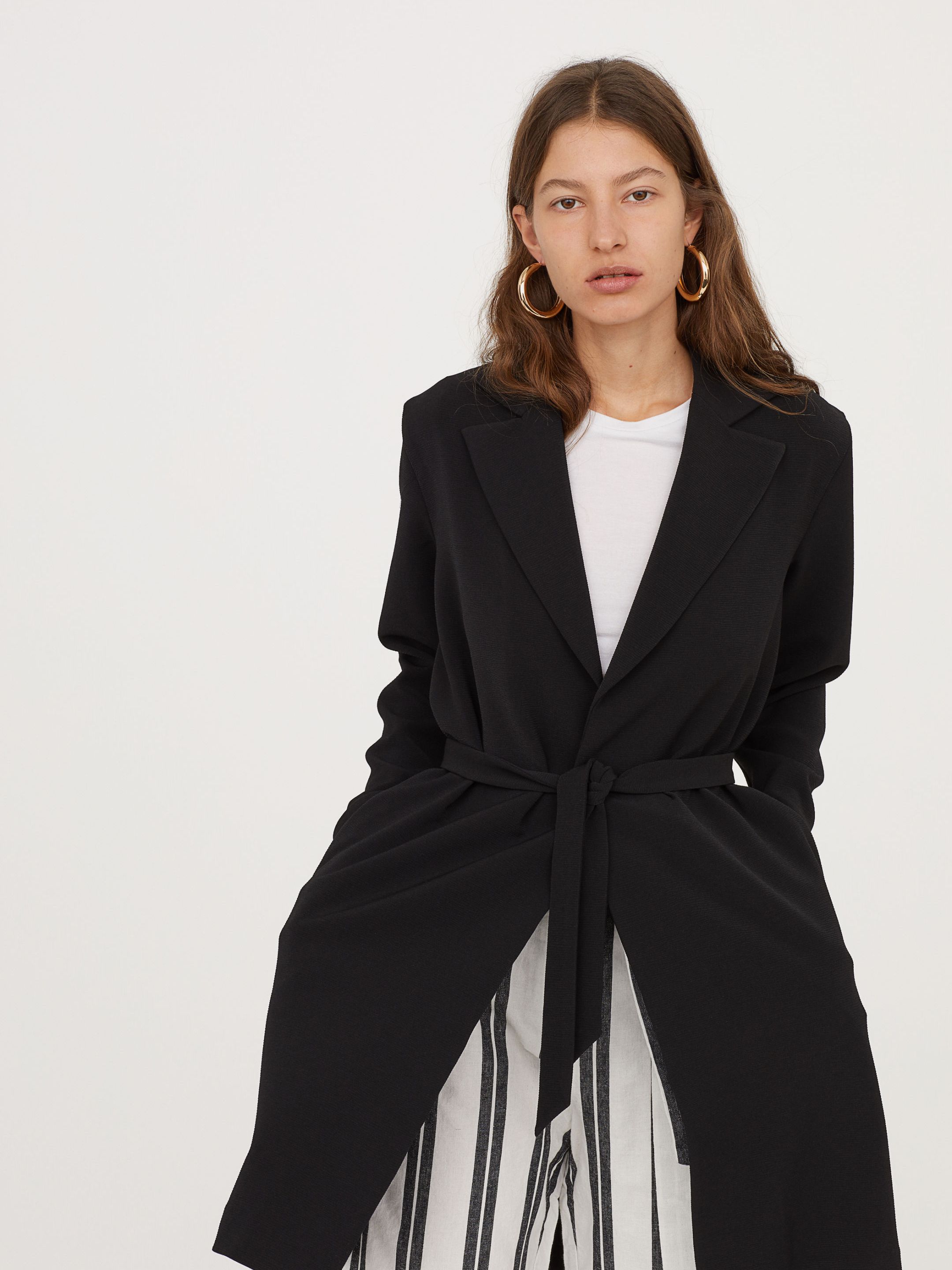 

Тренч H&M 6471367-AAAD 46 Черный