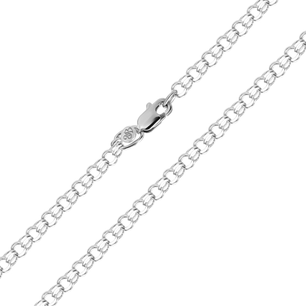 

Серебряная цепочка в плетении бисмарк 000122395 50 размера