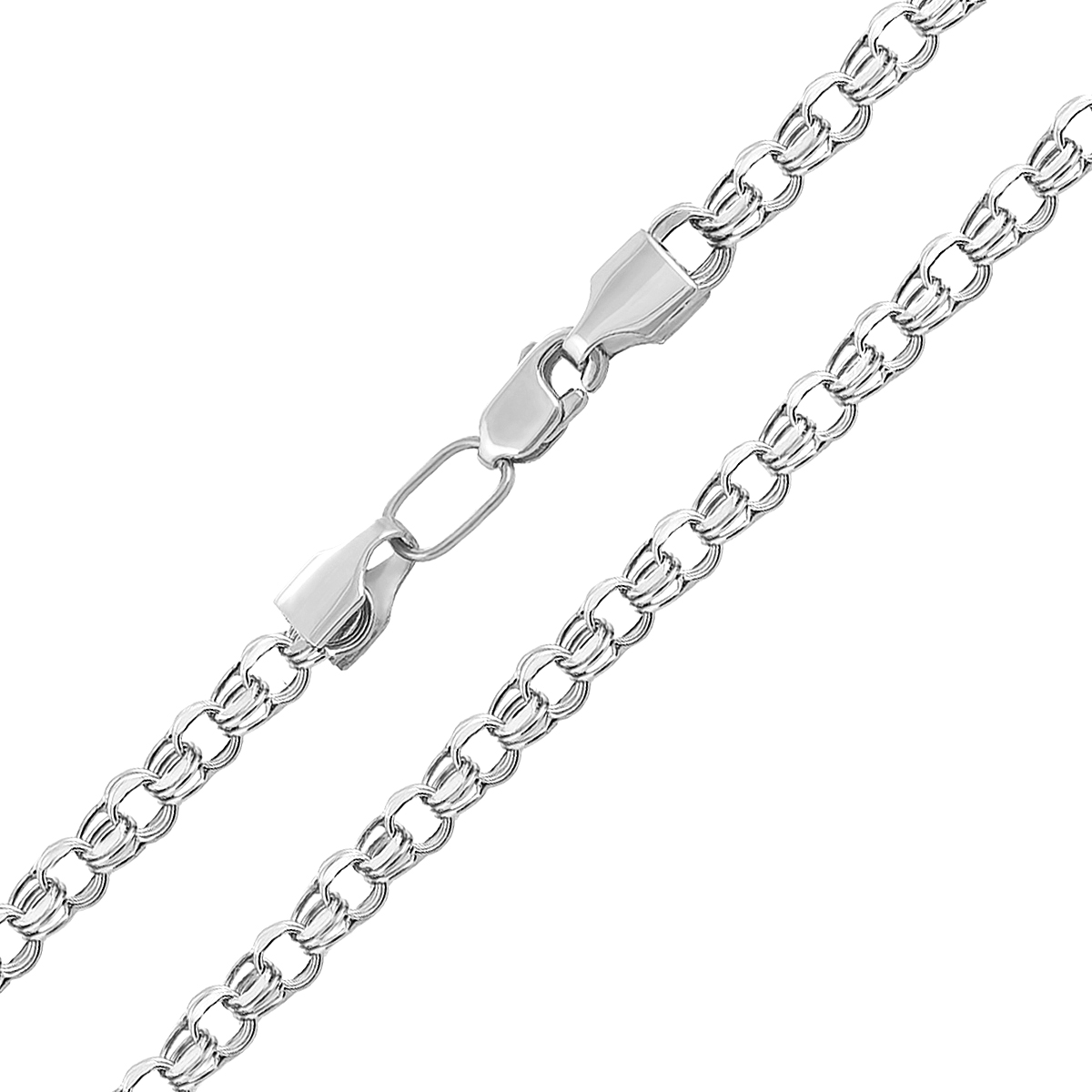 

Серебряная цепочка в плетении бисмарк 000121508 50 размера