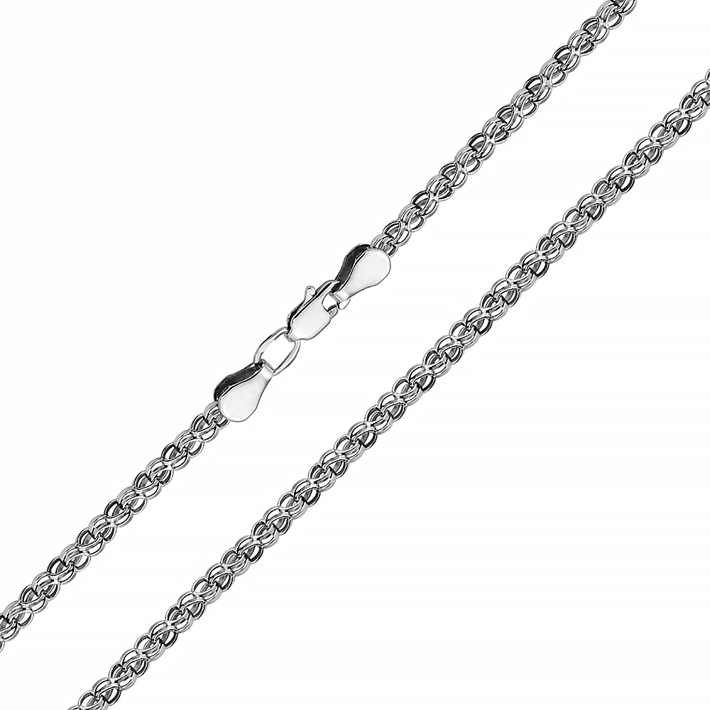 

Серебряная цепь в плетении бисмарк 000140739 50 размера