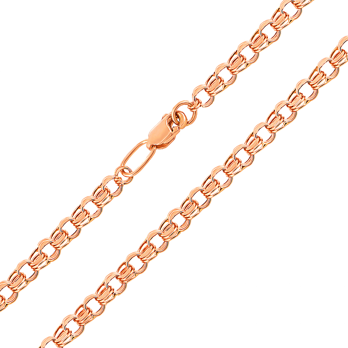 

Цепочка из красного золота в плетении бисмарк 000000356 60 размера