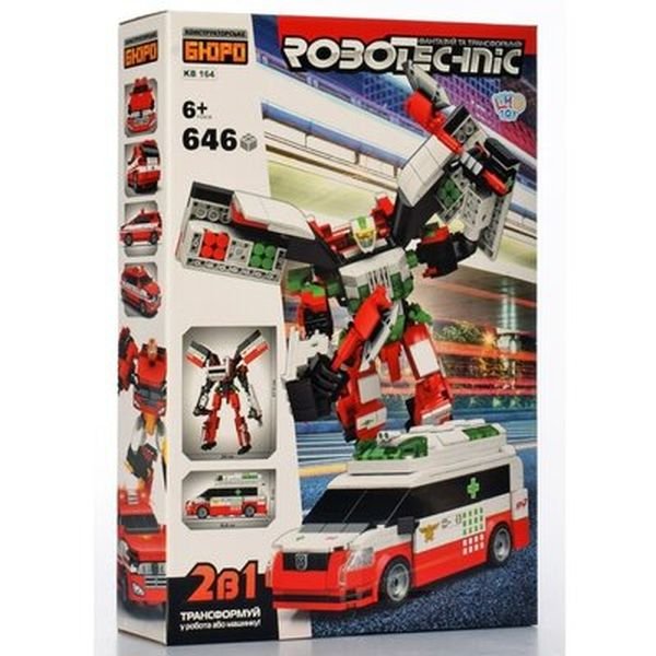 

Конструктор "Машина скорой помощи + робот 2в1" Limo Toy (KB 164) 646 деталей