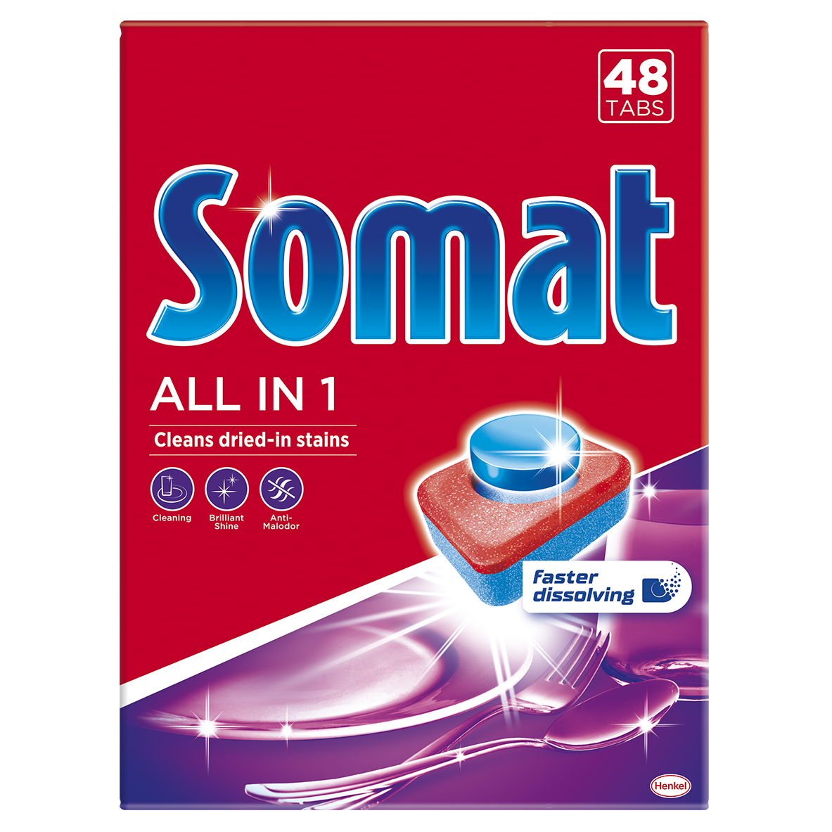 Акція на Таблетки для посудомоечной машины Somat All in one 48 шт (9000101347975) від Rozetka UA
