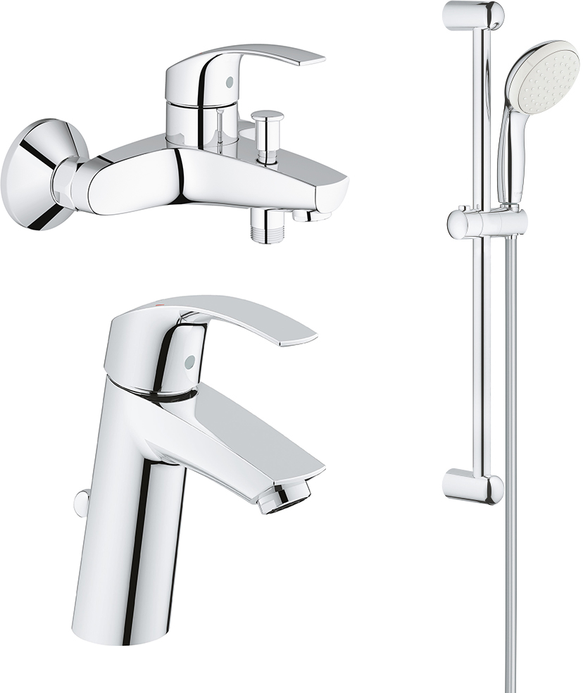 

Набор смесителей GROHE Eurosmart 124458 (23322001 + 33300002 + 27853001)