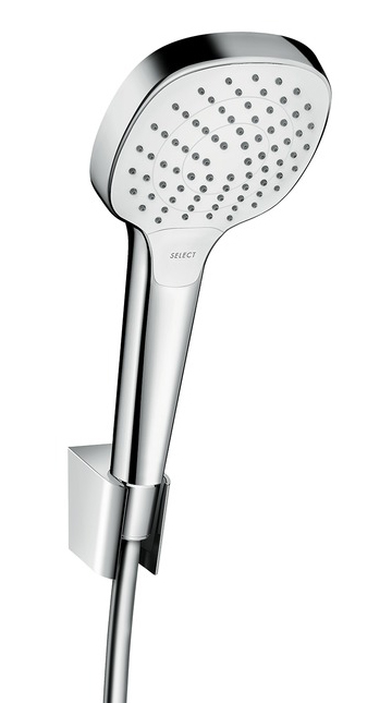 

Душевой набор Hansgrohe Croma Select E Vario 26413400 (белый-хром)