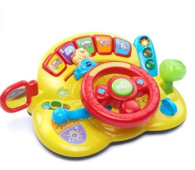 

Музыкальный детский руль для малышей, VTech Turn and Learn Driver VTech 6m+