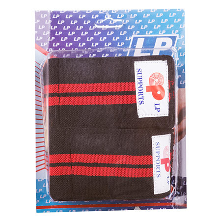 

Бинт на колено силовой L.P., красно-черный, LP-0770R