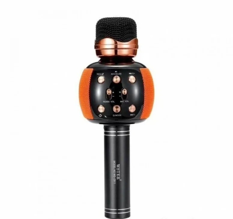 

Микрофон караоке с колонкой Детский микрофон WSTER Orange M137